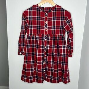 Uniqlo Plaid Casual Holiday Dress Girls size 7-8